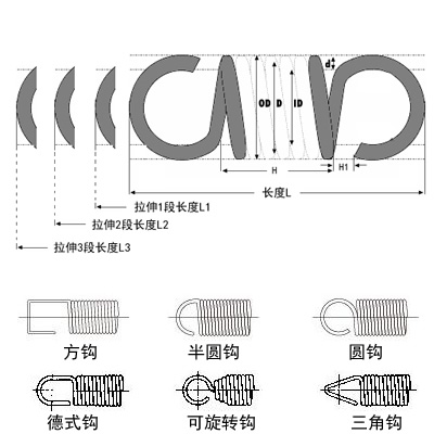 邊鉤拉簧圖片 邊鉤拉簧圖片